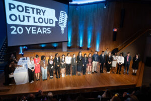 Group photo - 2025 Poetry Out Loud state finalists